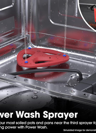 Sharp SDW6757ES 24 in. Top Control Handle 45 dBA Dishwasher