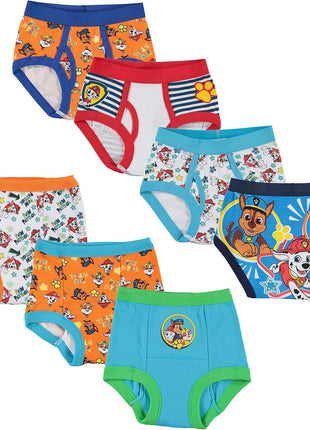 Paw Patrol Boys Toddler Potty Training Pant and Starter Kit with Stickers and Tracking Chart in Sizes 18M, 2T, 3T, 4T, 7-Pack Training Pant, 3T