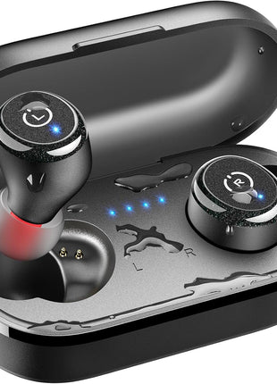 TOZO T10 Wireless Earbuds Bluetooth 5.3 Headphones, App Customize EQ, Ergonomic Design, 55H Playtime, Wireless Charging Case, IPX8 Waterproof Sound in-Ear Headset, New Version