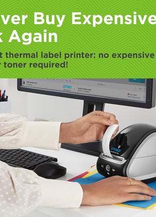 DYMO LabelWriter 5XL Label Printer, Automatic Label Recognition, Prints Extra-Wide Shipping Labels (UPS, FedEx, USPS) from Amazon, Ebay, Etsy, Poshmark, and More, Perfect for Ecommerce Sellers