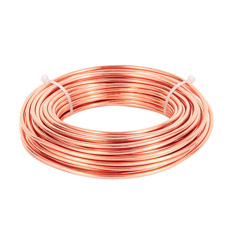 8 Gauge/3.2 mm 6.5 feet 5 oz 99.9% Dead Soft Copper Wire for Electroculture Gardening, Jewelry Making, Beading, Science Projects, DIY Artwork, Pure Bare Copper Wire