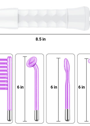 High Frequency Facial Wand-UUPAS Portable Handheld High Frequency Facial Machine Skin Facial Wand with 4 Violet Tubes