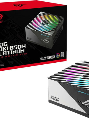 ASUS ROG Loki SFX-L 850W Platinum (Fully Modular Power Supply, 80+ Platinum, Lambda A Certified, 120mm PWM ARGB Fan, Aura Sync, ATX 3.0 Compatible, PCIe 5.0 Ready, 10 Year Warranty)