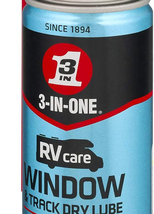 3-IN-ONE RVcare Window & Track Dry Lube with SMART STRAW SPRAYS 2 WAYS, 10 OZ