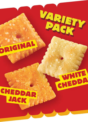 Cheez-It Cheese Crackers, Baked Snack Crackers, Lunch Snacks, Variety Pack, 12.1oz Box (12 Packs)