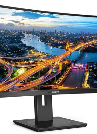 Philips 346B1C Ultrawide 34 inch Curved Monitor, UltraWide QHD 2K, USB-C and Built-in KVM Switch