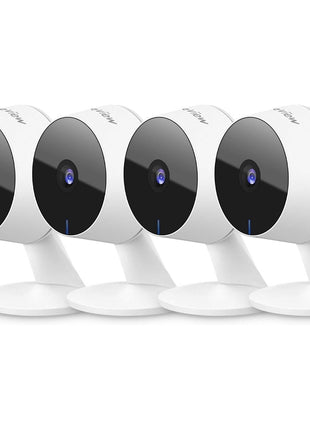 LaView Security Cameras 4pcs, Home Security Camera Indoor 1080P, Wi-Fi Cameras Wired for Pet, Motion Detection, Two-Way Audio, Night Vision, Phone App, Works with Alexa, iOS & Android & Web Access