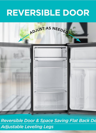 BLACK+DECKER BCRK32B 3.2 Cubic-ft Refrigerator/Freezer (Black)