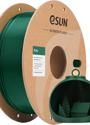eSUN PLA Filament 1.75mm 1KG, 3D Printer Filament Dimensional Accuracy  0.03mm, 1kg Cardboard Spool(2.2lbs) 3D Printing Filament, Fits for Most FDM 3D Printers(Pine Green)