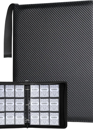 Card Binder – 720 Capacity, Zippered Trading Card Holder for MTG, Sports & Collectible Cards – Acid-Free, Durable & Travel-Friendly Storage (Black, 9 Pocket)