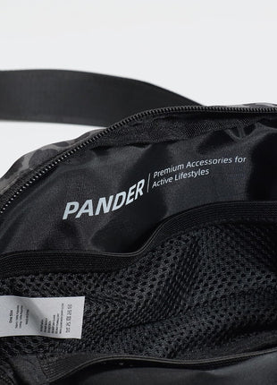 Pander Nylon Fanny Pack for Women, Two-Way Zipper Crossbody Bag