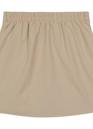 Nautica Little Girls' School Uniform Stretch Poplin Scooter, Khaki, 6