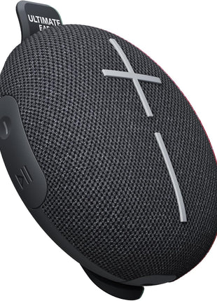 Ultimate Ears MINIROLL Waterproof Bluetooth Speaker - Gentle Black | Ultra-portable, balanced bass, IP67 dustproof, 131 ft (40 m) range