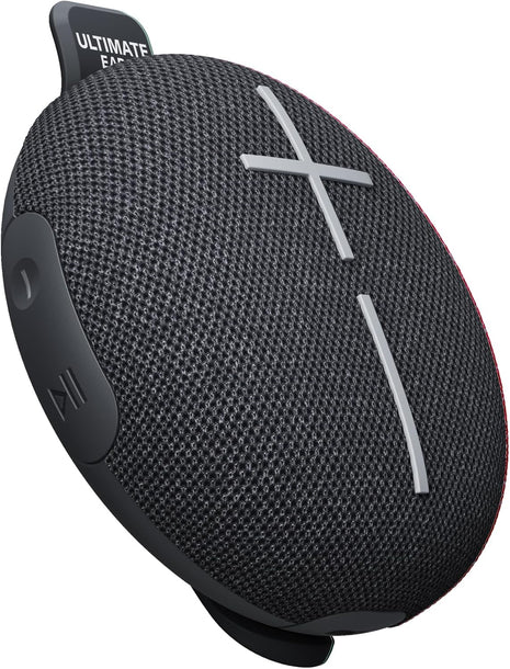 Ultimate Ears MINIROLL Waterproof Bluetooth Speaker - Gentle Black | Ultra-portable, balanced bass, IP67 dustproof, 131 ft (40 m) range