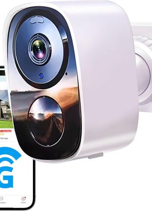 2026 Upgraded 2K Security Cameras Wireless Outdoor, Free Cloud Storage, 1-6 Months Battery Life, Waterproof, 2-Way Talk, AI Motion Detection Spotlight Siren Alarm Cameras for Home Security