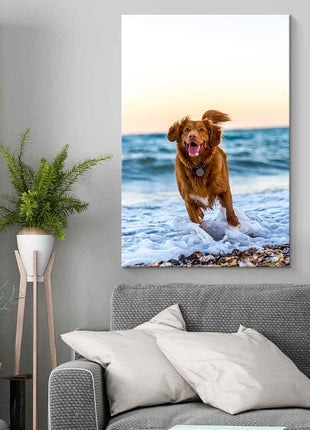 NWT Custom Canvas Prints with Your Photos for Pet/Animal, Personalized Canvas Pictures for Wall to Print Framed 24x16 inches
