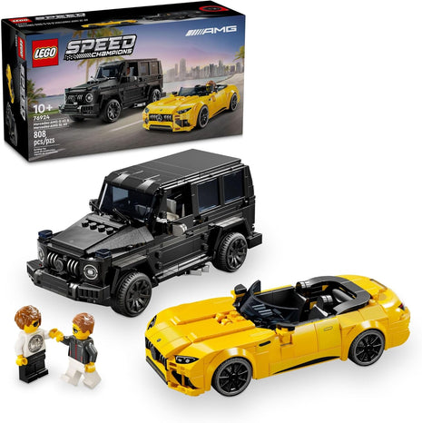 LEGO Speed Champions Mercedes-AMG G 63 & SL 63 Building Toys - Kids Pretend Play Toy Cars for Boys & Girls, Ages 10+ Years - Gifts for Christmas - 76924