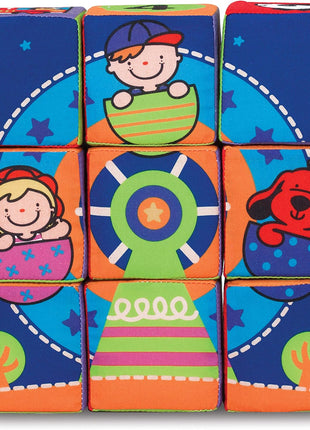 Melissa & Doug K's Kids Match and Build Soft Blocks Set