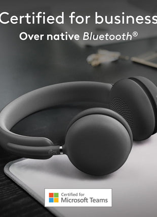 Logitech Zone Wireless 2 Premium Noise Canceling Headset - Graphite | Certified for Microsoft Teams, native Bluetooth, Fast Pair, engineered for Intel Evo laptops, premium noise canceling