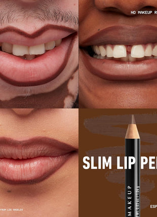 NYX PROFESSIONAL MAKEUP Slim Lip Pencil, Long-Lasting Creamy Lip Liner - Espresso