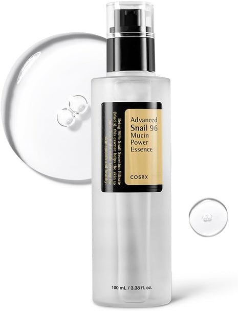 COSRX Snail Mucin 96% Repairing Serum, Hydrating Serum for Face with Snail Secretion Filtrate for Dull Skin & Fine Lines, 100ml, Korean Skin Care