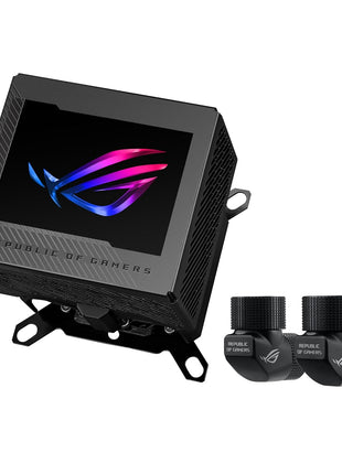 ASUS ROG RYUJIN III WB CPU Water Block-Intel LGA 1700, 1200, 115X, AMD Socket AM4, AM5 Asetek Copper Cold Plate Black, 178 Micro-Cooling, 3.5" Full Color LCD Display, Embedded VRM Fan, 3 Year Warranty