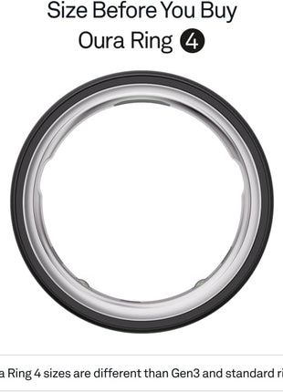 OURA Ring 4 Smart Ring - Stealth - Size 9