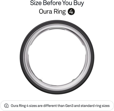 OURA Ring 4 Smart Ring - Stealth - Size 9