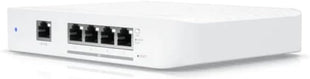 UBIQUITI UniFi Switch Flex XG - Layer 2 switch with 4 10GbE RJ45 ports and 1 GbE, 802.3at PoE+ RJ45 input.