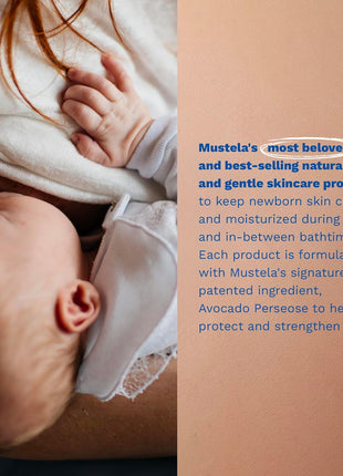 Mustela Newborn Arrival Gift Set - Baby Skincare & Bath Time Essentials - Natural & Plant Based - 5 Items Set