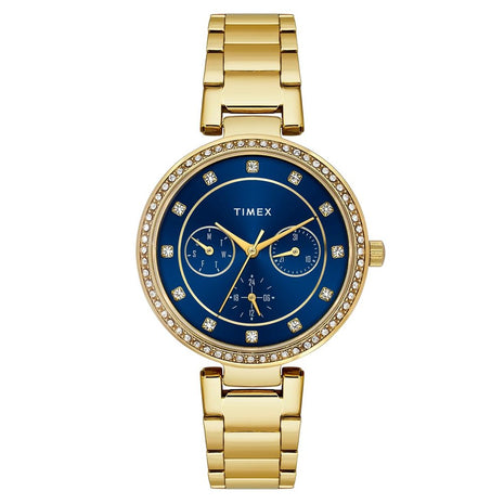 TIMEX Blue Round Dial Analog Women's Watch - TWEL18709