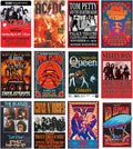 Woonkit Vintage Rock Band Posters for Room Aesthetic, 70s 80s 90s Retro Music Room Wall Bedroom Decor Art, Vintage Rock Concert Poster Wall Collage, Old Music Album Cover Prints (12 SET B, 7.8x11.8 INCH)