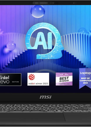 msi Prestige 16 AI Evo Laptop: Intel Ultra 7-155H, 16 inch UHD+ OLED Display, 32GB DDR5, 2TB NVMe SSD, HDMI, SD Card Reader, Win 11 Pro: Stellar Gray B1MG-020US