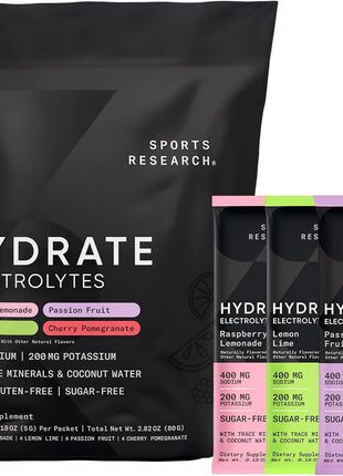 Sports Researchｮ Bundle - Creatine Powder + Whey Protein + Electrolytes