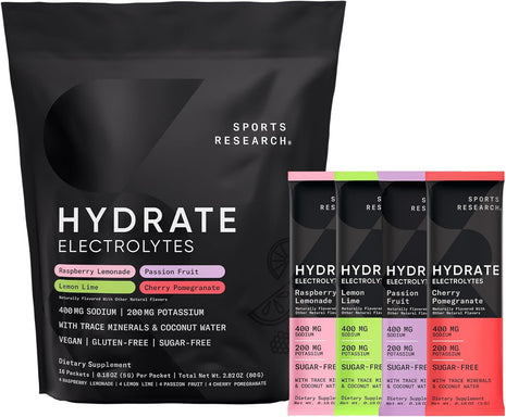 Sports Researchｮ Bundle - Creatine Powder + Whey Protein + Electrolytes