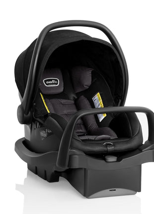 Evenflo Pivot Suite Modular Travel System with LiteMax Infant Car Seat, Dunloe Black