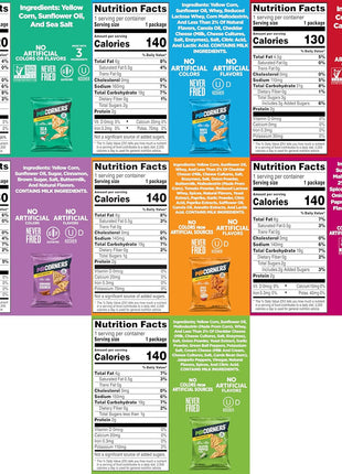 PopCorners Popped Corn Chips, 7 Flavor Variety Snack Pack, 1 oz Bags, (20 Pack), Gluten Free, No Artificial Colors, No Artificial Flavors