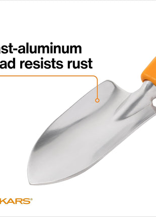 Fiskars Ergo Garden Trowel, Heavy Duty Hand Tool for Digging and Planting