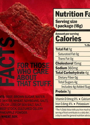 Jack Link's Beef Jerky, Teriyaki, Multipack Bags   Flavorful Meat Snacks for Lunches, Ready to Eat Protein Snacks, Individual Packs   7g of Protein, Made with 100% Beef   0.625 oz (Pack of 5)