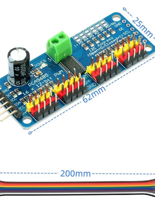 MTDELE 2Pcs PCA9685 16 Channel 12-bit PWM Servo Motor Controller IIC Interface Module Compatible with for Raspberry Pi Arduno Robotics DIY