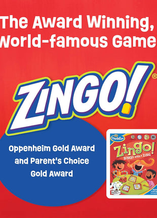 ThinkFun Zingo Bingo Award Winning Preschool Game for Pre-Readers and Early Readers Age 4 and Up - One of the Most Popular Board Games for Boys and Girls and their Parents (97700)