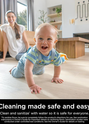 Shark Steam Mop for Sealed Hard Floors with 2 Dirt Grip Pads, White, S1000 | Removable Water Tank, Lightweight, 2 Machine Washable Dirt Grip Pads, Steam Sanitization on Sealed Hard Floors
