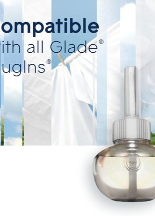 Glade PlugIns Refills Air Freshener, Scented and Essential Oils for Home and Bathroom, Clean Linen, 3.35 Fl Oz, 5 Count