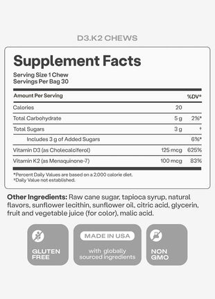 HumanN SuperBeets Memory + Focus & D3 + K2 Chews