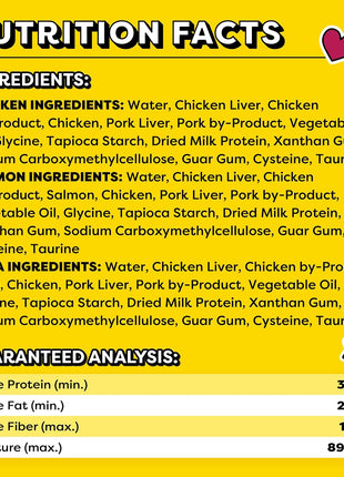 Temptations Creamy Puree Variety Pack of Squeezable Cat Treats, 0.42 oz. Tubes, 24 Count