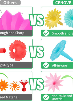 Birthday Toys Gifts for 3 4 5 6 Years Old Boys Girls,Upgrade DIY Flower Garden Building Toy,STEM Educational Kids Toys Preschool Kindergarten Arts and Crafts Toy