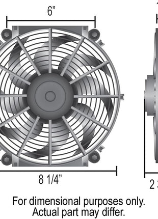 DERALE # 16508 Tornado Series Electric Fan: 8''