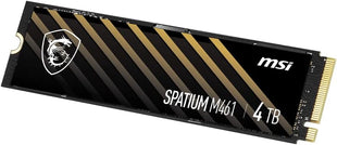 msi SPATIUM M461 PCIe 4.0 NVMe M.2 4TB Internal SSD PCIe Gen4 NVMe (SPATIUM M461 PCIe 4.0 NVMe M.2 4TB)