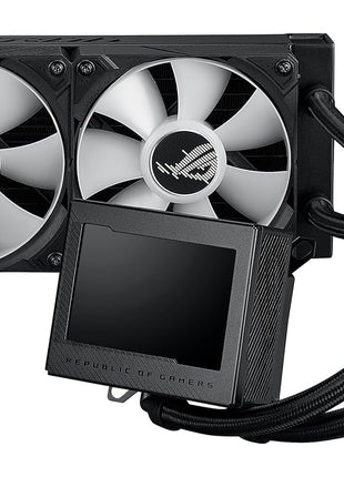 ASUS ROG Ryujin III 360 ARGB All-in-one Liquid CPU Cooler with 360mm Radiator. Asetek 8th gen Pump, 3X Magnetic 120mm ARGB Fans (Daisy Chain Design), 3.5" LCD Display, 6 Year Warranty