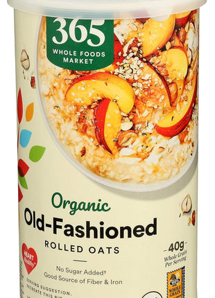365 by Whole Foods Market, Organic Old Fashioned Rolled Oats, 18 Ounce